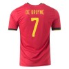 Camisetas Bélgica Kevin De Bruyne 7 Primera Equipacion Euro 2020